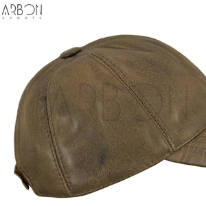 Créez Votre Propre Casquette en Cuir Marron Vintage Unisexe de Qualité Supérieure, Nouvelle Arrivée, Personnalisée avec Votre Propre Logo, Meilleur Fournisseur - Product Image 6