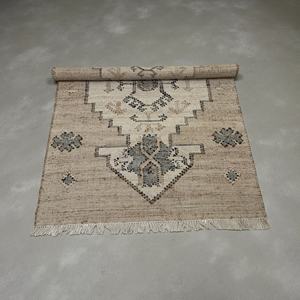 Alfombra de Yute Abstracta Moderna Hecha a Mano, Fibra Natural Ecológica, Alfombra Antideslizante - Product Image 6