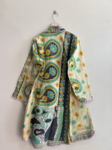 Wholesale Lot Of Vintage Handmade <b>Kantha</b> Reversible Coat Bohemian Long <b>Jacket</b> - Product Image 6