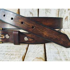 Ceinture de luxe pour homme avec boucle élégante, longueur personnalisable, en cuir véritable, accessoires de mode, prix de gros - Product Image 3