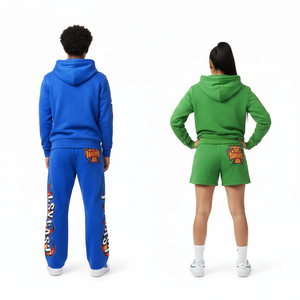 Sweatshirt 100% Cotton <b>Men</b> Suits French Terry Fleece Puff Printing <b>Patch</b> Embroidered Custom Hoodies Joggers Tracksuits for <b>Men</b> - Product Image 4