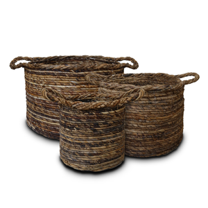 Multifunction <b>Basket</b> <b>with</b> <b>Handle</b> 3 Set-Modern Eco-Friendly Clothing Storage for Home Organization - Product Image 1