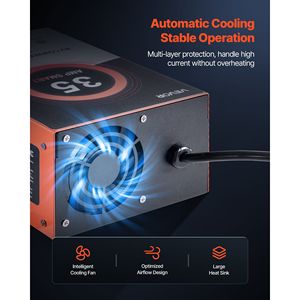 Convertidor de Corriente Inteligente para RV de 35 Amperios, Cargador de Batería de 4 Etapas, 110V CA 12V CC, Compatible con Baterías de Litio y Plomo-Ácido para Remolques y Caravanas, 13V-16.5V - Product Image 4