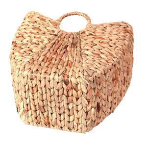 <b>Rustic</b> Water Hyacinth Basket, Hand Woven Storage Hamper With Handle Premium Handcrafted Home Decor From Vietnam Factory - Product Image 4