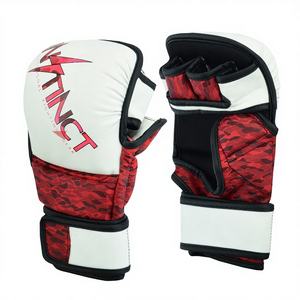 Gants de boxe OEM en cuir extensible léger de haute qualité, conception personnalisée en gros, gants de sparring MMA à doigts entiers - Product Image 1