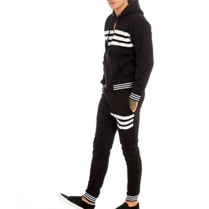 Chándal deportivo personalizado para correr para hombre con logotipo, chándal de gimnasio para hombre, ropa deportiva de invierno al por mayor con tira lateral - Product Image 5