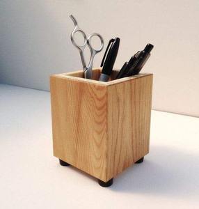 Support de stylo en bois écologique, organisateur de bureau moderne multifonctionnel et léger, artisanat Madiha, vente en gros - Product Image 4