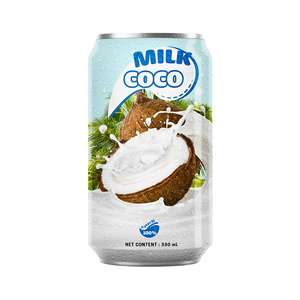 น้ำผลไม้และผัก นมพืช OEM/ODM กระป๋อง 330 มล. เครื่องดื่มน้ำมะพร้าวแท้ แบรนด์ส่วนตัว - Product Image 1