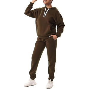 Chándal Deportivo para Mujer, Color Sólido, con Capucha, Cierre Completo, Bolsillos Laterales, Informal, Transpirable, Ecológico, Elástico en Cuatro Direcciones - Product Image 4
