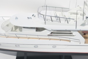 PRINCESS 60 Handcrafted Painted Wooden Modern <b>Yacht</b> Model Freestanding for Home Decor Thanksgiving Gift - Product Image 3
