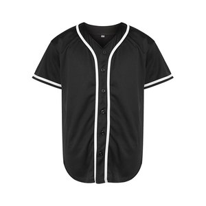 Maillot de baseball unisexe pour adulte, manches courtes, boutons sur le devant, bleu marine, maille respirante, vêtements de sport - Product Image 4