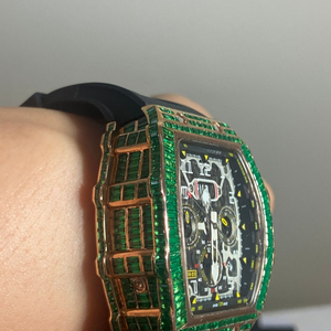 Reloj de Moissanita Personalizado de Alta Calidad con Incrustaciones de Diamantes VVS, Estilo Hip Hop, Regalo para Hombre - Product Image 4