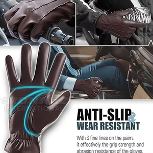 ถุงมือขับรถแบบมืออาชีพ กันลื่น หน้าจอสัมผัสได้ รุ่นใหม่ หนังเนื้อนุ่ม สำหรับขับขี่และดริฟท์ - Product Image 4