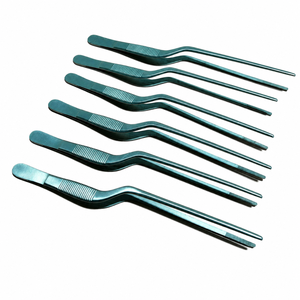 Juego de 6 Pinzas de Bayoneta Gruenwald Jansen para Oído, 6.5 Pulgadas, Dentadas, Instrumento ORL para Uso Quirúrgico - Product Image 1