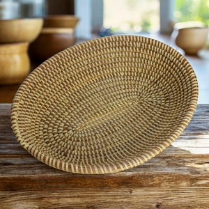 Simple woven oval seagrass <b>fruit</b> basket Handmade <b>Storage</b> Basket Wholesale eco-friendly Made in Vietnam - Product Image 4