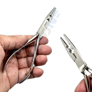 Alicates Profesionales de Acero Inoxidable de 6 Pulgadas con Punta Larga y 2 Orificios para Extensiones de Cabello con Anillas Micro, Nano Beads y Extensiones de Cabello con Lazo - Product Image 5