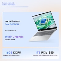 Portátil HP StarBook Pro 16 de 16 Pulgadas, 2.5K, Ligero y Delgado, Core I7 240H, 16GB/32GB DDR5 SSD, Reconocimiento Facial, Teclado Retroiluminado, Nuevo Windows