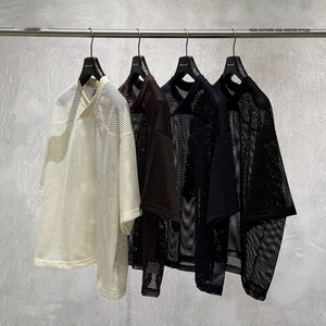 Camiseta de béisbol unisex de malla transpirable de manga corta, corte holgado, estilo urbano, OEM, para verano - Product Image 1