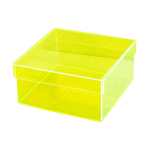 กล่องเก็บของอะคริลิคสีสันสวยงามคุณภาพสูง กล่องใสทรงสี่เหลี่ยมอเนกประสงค์ ดีไซน์หรูหราสำหรับตกแต่งบ้านและใส่เครื่องประดับ - Product Image 1