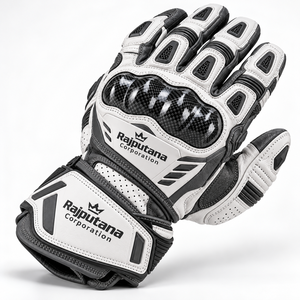 Gants de moto en cuir professionnels avec logo personnalisé, gants de motocross pour hommes, gants de course en cuir pour hommes, gants de protection en fibre de carbone - Product Image 3