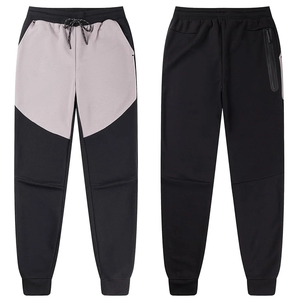 Ensemble de survêtement décontracté pour homme, en coton tissé et tricoté, avec fermeture éclair et capuche, pantalon et chemise, hiver, écologique, respirant, séchage rapide, polaire - Product Image 2