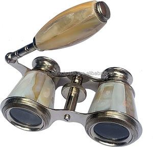 Prismáticos de nácar de 2,5 pulgadas con asa Binocular de bolsillo de latón macizo de capitán para niños y adultos. - Product Image 1