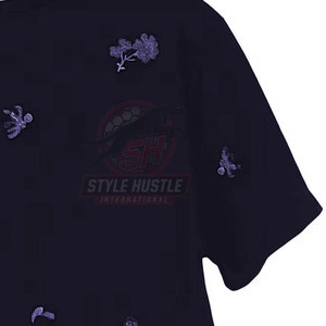 T-shirts brodés à séchage rapide en gros, grandes tailles en stock, t-shirts brodés sur mesure - Product Image 4