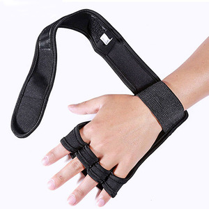 Gants de musculation en néoprène noir, antidérapants, respirants, pour entraînement, fitness, gym, crossfit, sangle de poignet réglable, unisexe, sport - Product Image 5