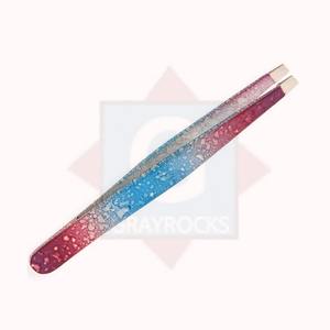 Pinzas profesionales de acero inoxidable con efecto brillante para depilación facial en mujeres. - Product Image 1