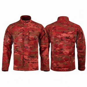 Chaqueta de Manga Larga con Diseño de Camuflaje Personalizado, Cuello Alto, Mezcla de Algodón, Cómoda, Uniforme, MOQ Bajo - Product Image 4