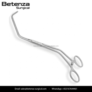 Satinsky DeBakey Atraumatic Tangential <b>Clamp</b> 9 Inch Reusable Stainless Steel Micro Vascular Hemostatic <b>Clamp</b> for Cardiovascula - Product Image 2