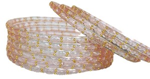 Bracelets en verre brillant effet goutte de pluie très demandés pour femmes, ensemble de bijoux traditionnels élégants pour mariages, fêtes et festivals, en vente - Product Image 3