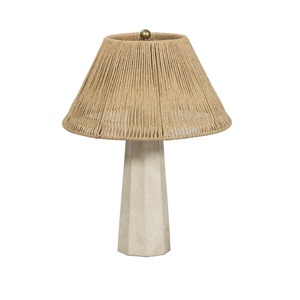 Elegant <b>Marble</b> And Natural Fiber Lamp Created For Boutique Hotels Luxury Villas And Interior Designers Seeking Distinctive Decor - Product Image 4