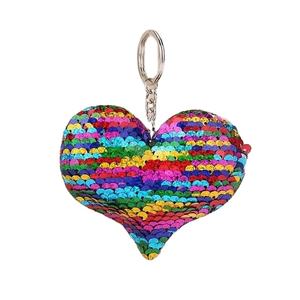 Multi-Colour Seed Beaded Embroidery Name Keychain Hand Embroidered Heart Shape Keychain for <b>Bag</b> <b>Charms</b> - Product Image 2