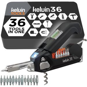 Kelvin 36 Urban Multitool - Coltello Tascabile in Acciaio Inossidabile con Pinze, Cacciavite, Chiave Inglese e Apribottiglie per Campeggio - Product Image 1