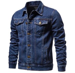 Men's Slim Fit Denim Jacket Casual <b>Stand</b> Collar Regular Sleeve Solid Color Leather Material Winter Wear Quick Dry Sherpa Lining - Product Image 1