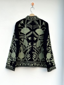 Chaqueta Bomber TNT Reversible Hecha a Mano, Ecológica, Bordada, Estilo Boho, Unisex, de Algodón Puro, Prenda Exterior Étnica India, Diseño Artesanal - Product Image 6