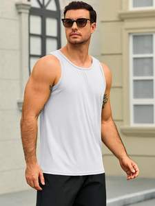 เสื้อกล้ามผู้ชายทันสมัย ผ้าโพลีเอสเตอร์เนื้อเรียบ ระบายอากาศดี เนื้อผ้านุ่ม ยืดหยุ่น กระชับรูปร่าง ใส่สบายทุกวัน เย็บตะเข็บแข็งแรง - Product Image 2