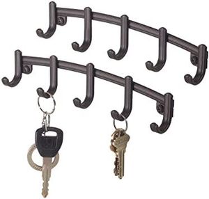 Hallway Metal <b>Wall</b> <b>Key</b> Holder <b>Rack</b> With Elegant Powder Coated Finish <b>For</b> Durable Decorative <b>Key</b> Storage - Product Image 1