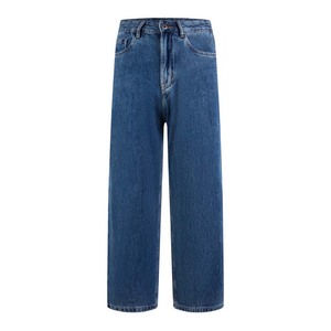 Fabricant sur mesure de jeans en denim à jambe droite pour hommes, bleu vintage, coton délavé, pantalon décontracté tendance - Product Image 1