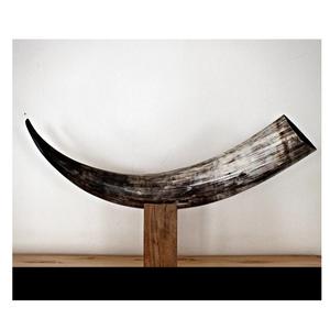 Sculpture décorative électrique en corne de buffle avec support en acier, pièce d'accent unique de style moderne et rustique pour les mariages et les maisons - Product Image 3