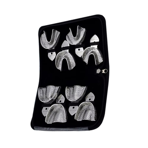 Kit de Bandejas para Impresiones Dentales, Manual, para Dientes Superiores/Inferiores, Acero Inoxidable, Certificado CE, Agarre Ergonómico, por ROBOZ TECH - Product Image 2