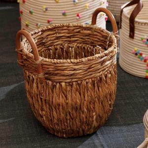 Best Price 2026 Eco-friendly Vietnam Water Hyacinth Basket Durable Space-<b>saving</b> for Home Organization Kitchen Storage Decor - Product Image 2