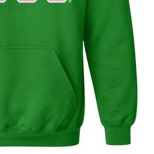 Sudadera con Capucha AKA Forest Green 1908 Crest, Gráfico de Escudo Rosa y Verde, Sudadera de Forro Polar Unisex, Ropa de Hermandad Griega, OEM ODM - Product Image 2