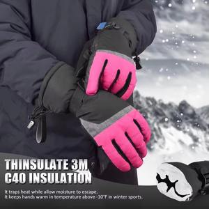 Nouveauté : Gants de ski et de snowboard d'hiver, chauds, imperméables, coupe-vent, avec paume en duvet, pour temps froid - Product Image 3