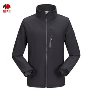 แจ็คเก็ตซอฟต์เชลล์ดีไซน์พิเศษสำหรับผู้ชายจาก Ryan Pro Gear เนื้อผ้านุ่มสบาย ปิดด้วยซิป พร้อมโลโก้แบบกำหนดเอง คอตั้ง - Product Image 4
