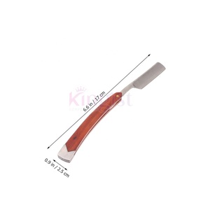 Maquinilla de afeitar recta hecha a mano reutilizable de la mejor oferta para vello facial, afeitado suave de primera calidad con hoja de afeitar desechable para barberos - Product Image 2