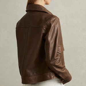 <b>Leather</b> <b>Jacket</b> Women Trendy Real Lambskin Vintage Style Women <b>Leather</b> <b>Jacket</b> Genuine Cow <b>Leather</b> <b>Jacket</b> For Women - Product Image 2