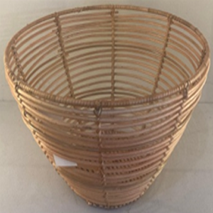 Handcrafted Natural Iron and <b>Rattan</b> <b>Storage</b> <b>Basket</b> for Home Decor Organization and Display - Product Image 2