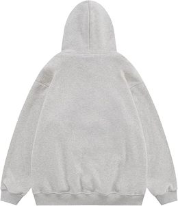 Sudadera con capucha para hombre de forro polar técnico personalizado, estilo urbano, con bordado de plumón, patchwork, lisa, oversize, de felpa francesa, tendencia invierno 2026 - Product Image 6